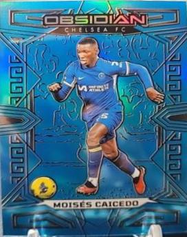 Moises Caicedo [Neon Blue Flood Electric Etch] #39