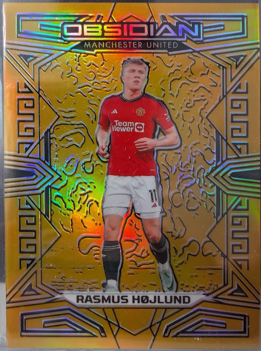Rasmus Hojlund [Gold Flood Electric Etch] #93