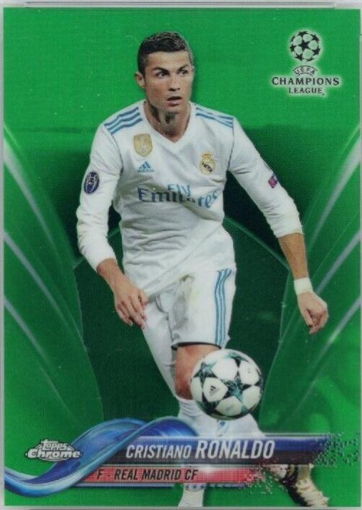 Cristiano Ronaldo [With Ball Green Refractor] #93