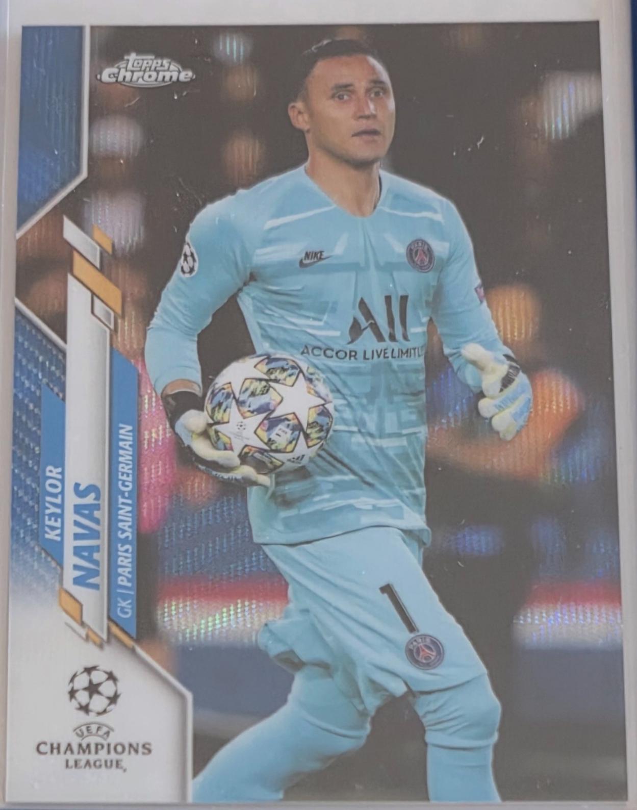 Keylor Navas [Blue Wave Refractor] #27