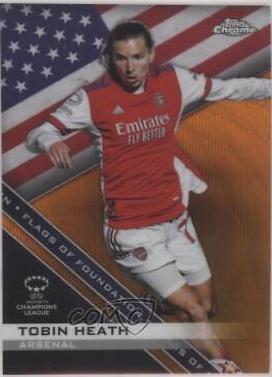 Tobin Heath [Orange Wave Refractor] #100