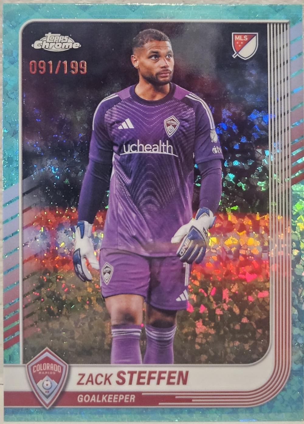 Zack Steffen [Aqua Mini-Diamonds Refractor] #163