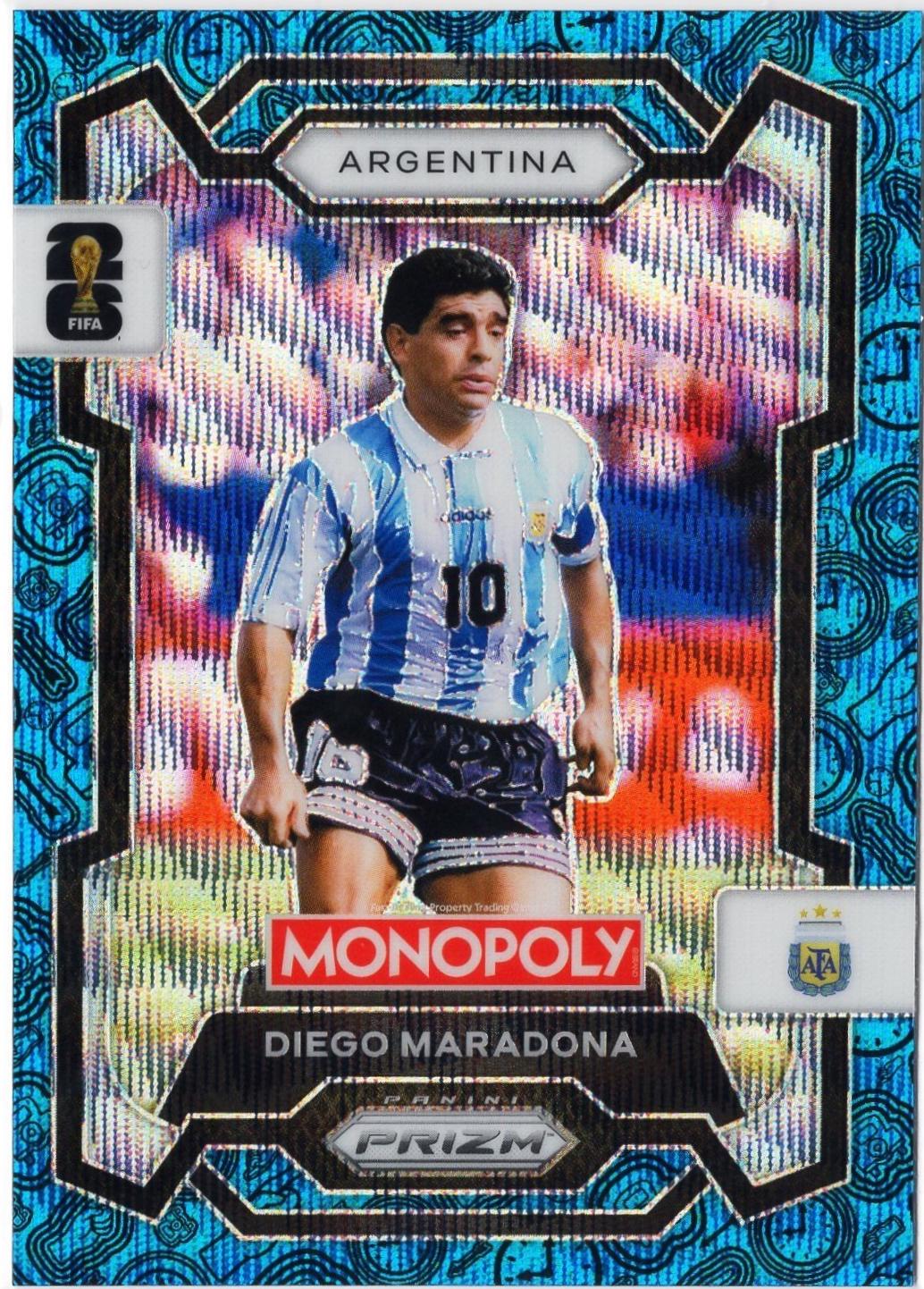Diego Maradona [Four Corners Blue Wave] #3