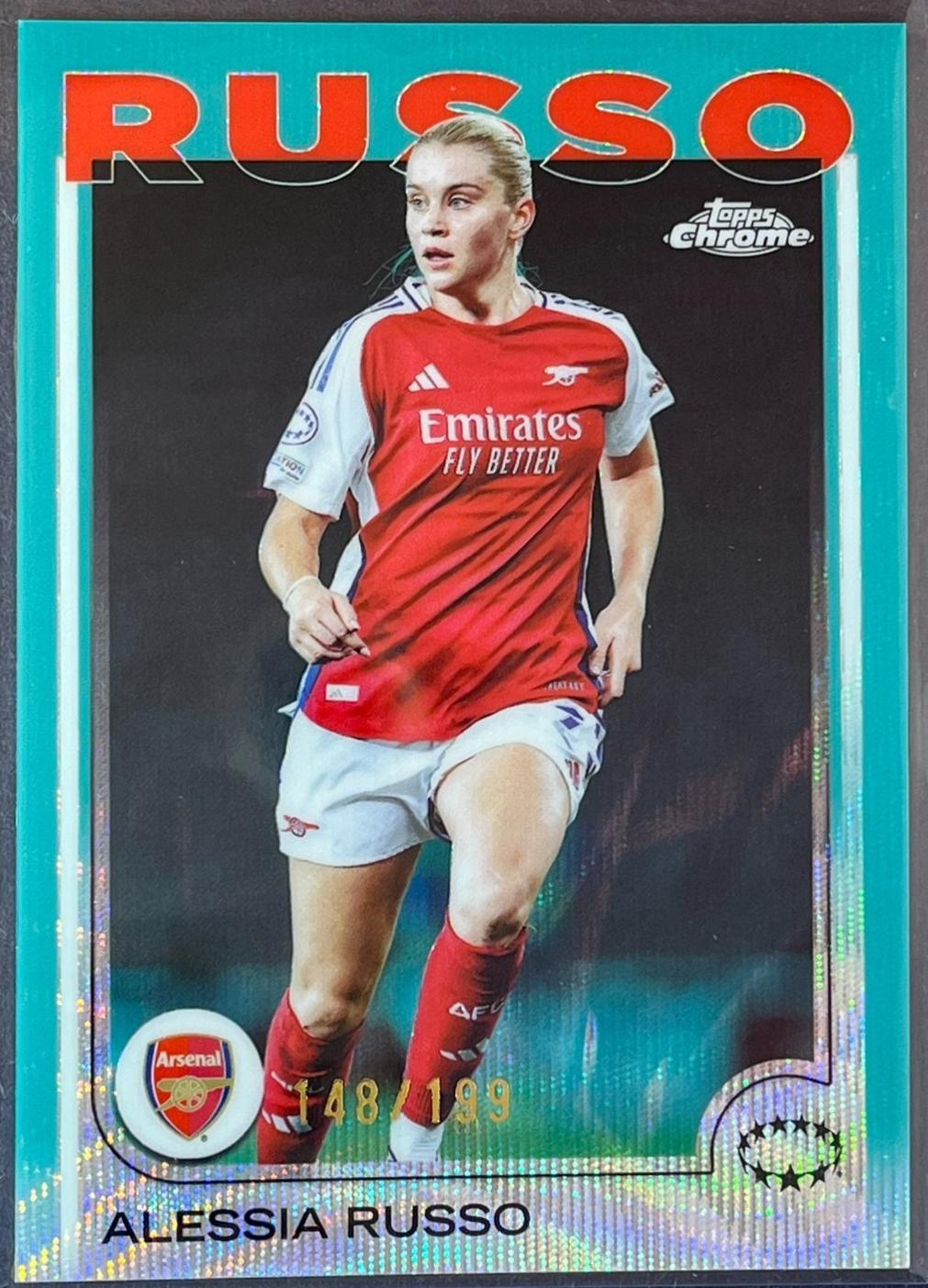 Alessia Russo [Aqua Wave Refractor] #100
