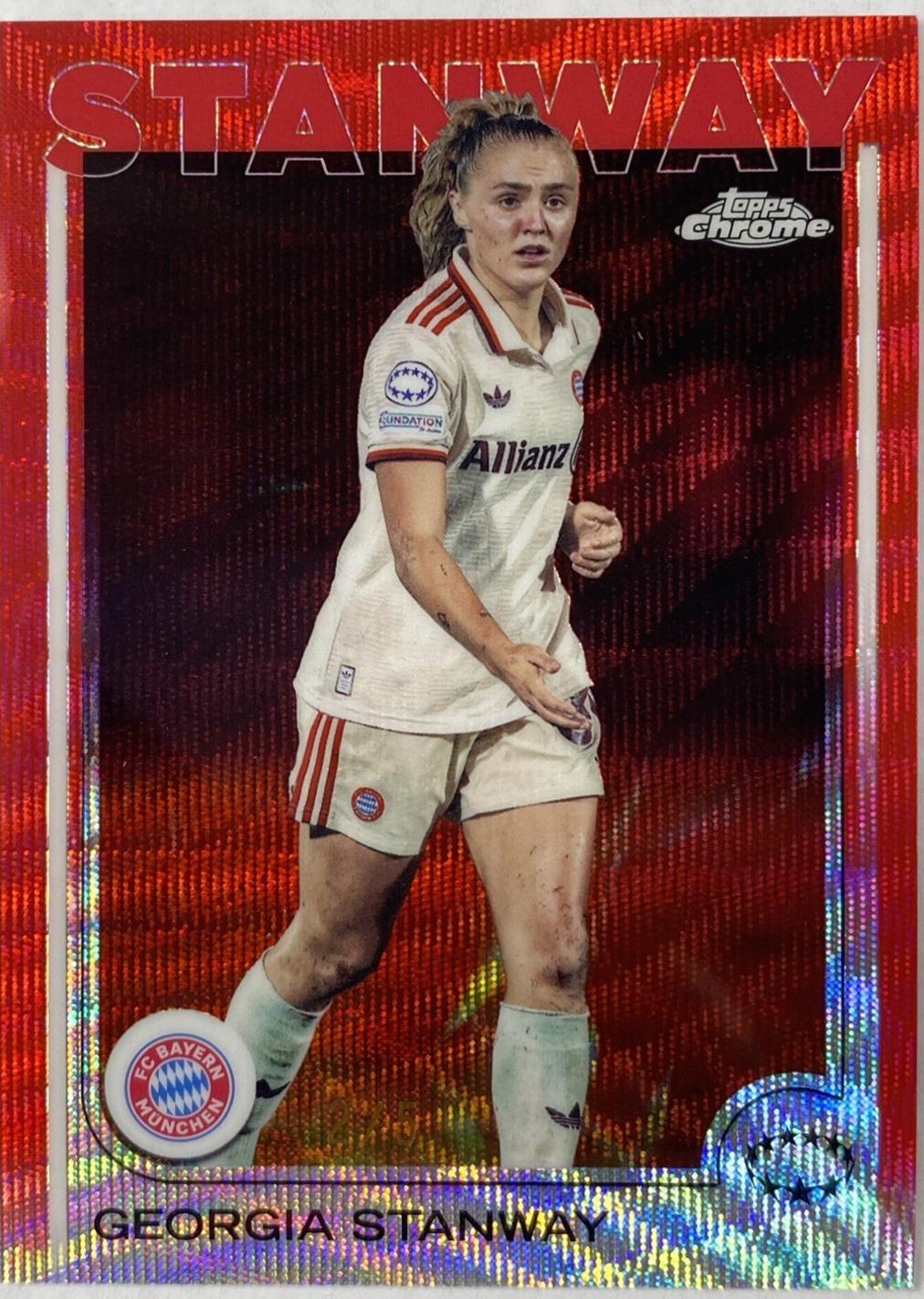 Georgia Stanway [Red Wave Refractor] #87