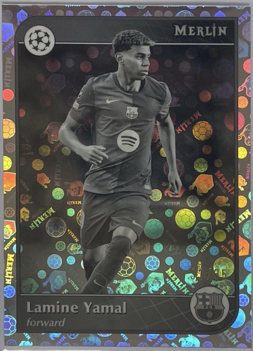 Lamine Yamal [Black White Vintage Refractor] #19
