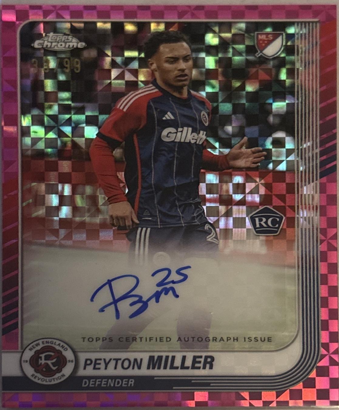 Peyton Miller [Pink X-Fractor] #CA-PM