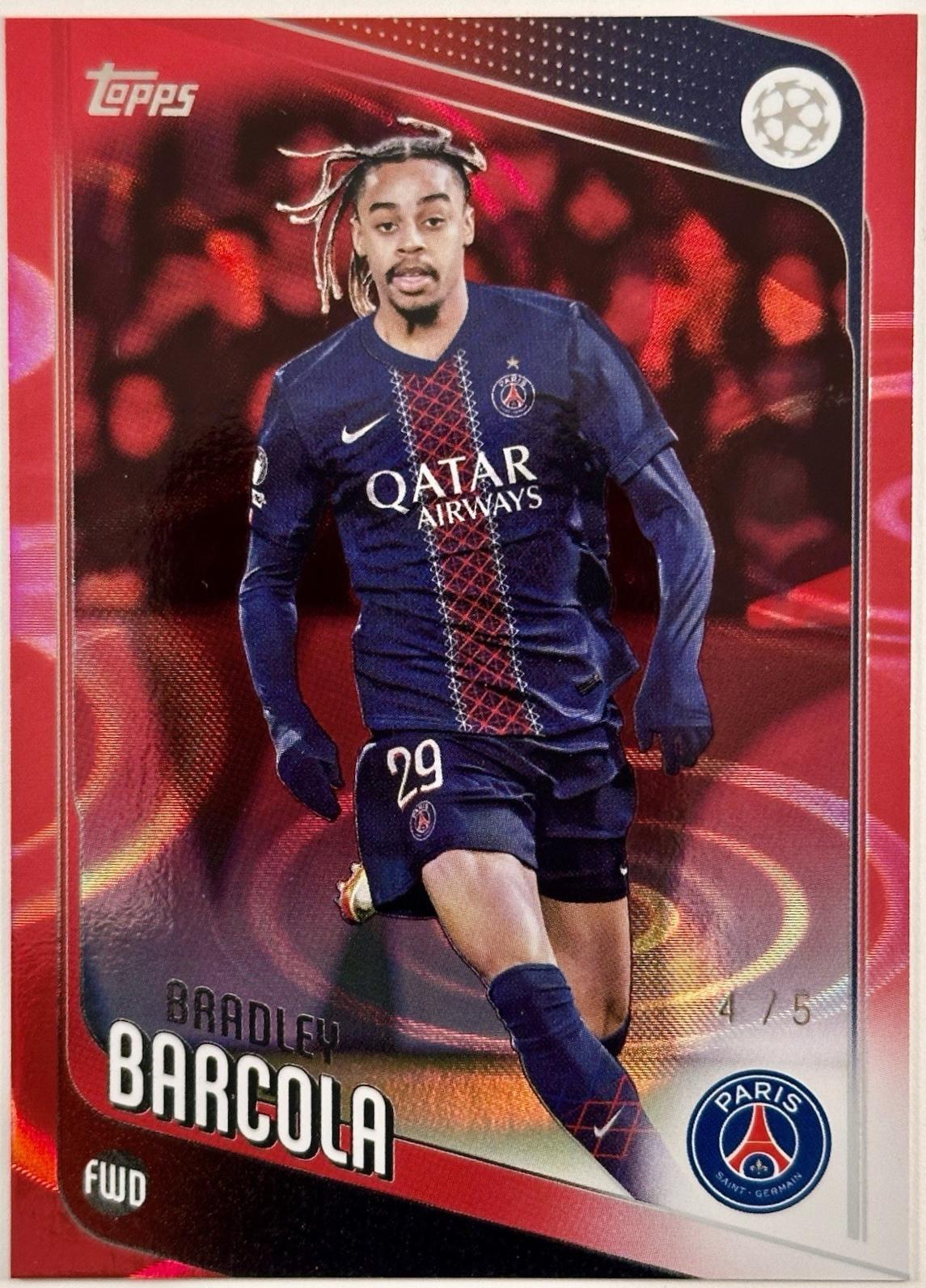 Bradley Barcola [Red Raindrops] #63