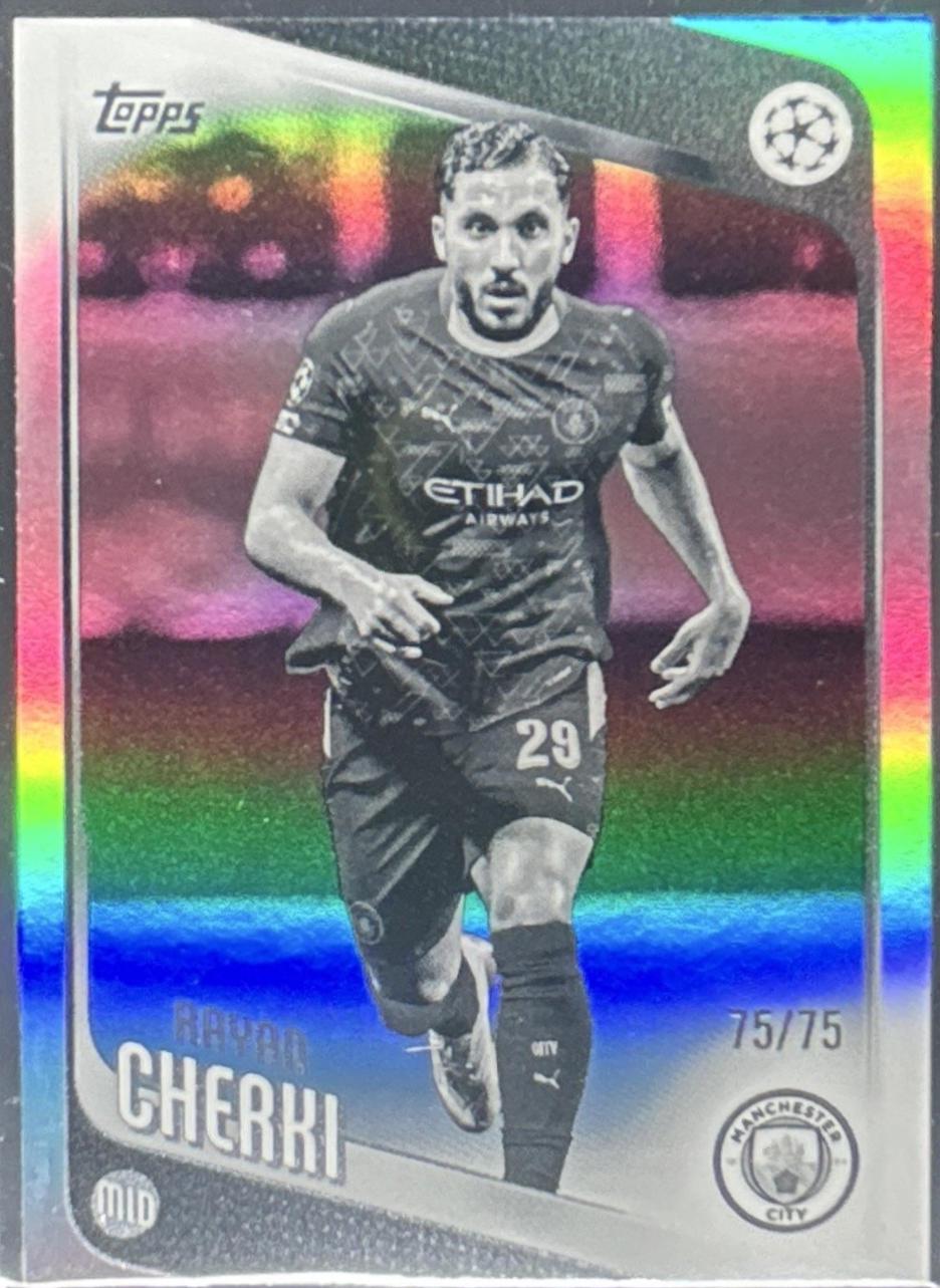 Rayan Cherki [Black White Foil] #1