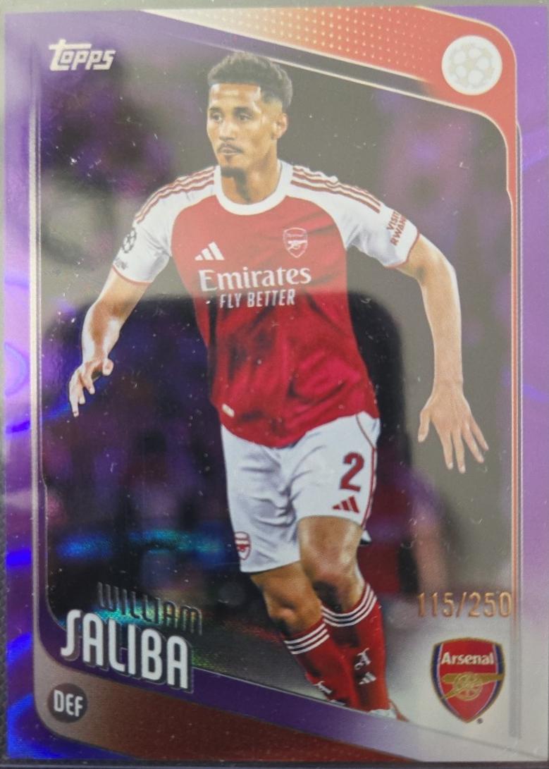 William Saliba [Purple Raindrops] #113