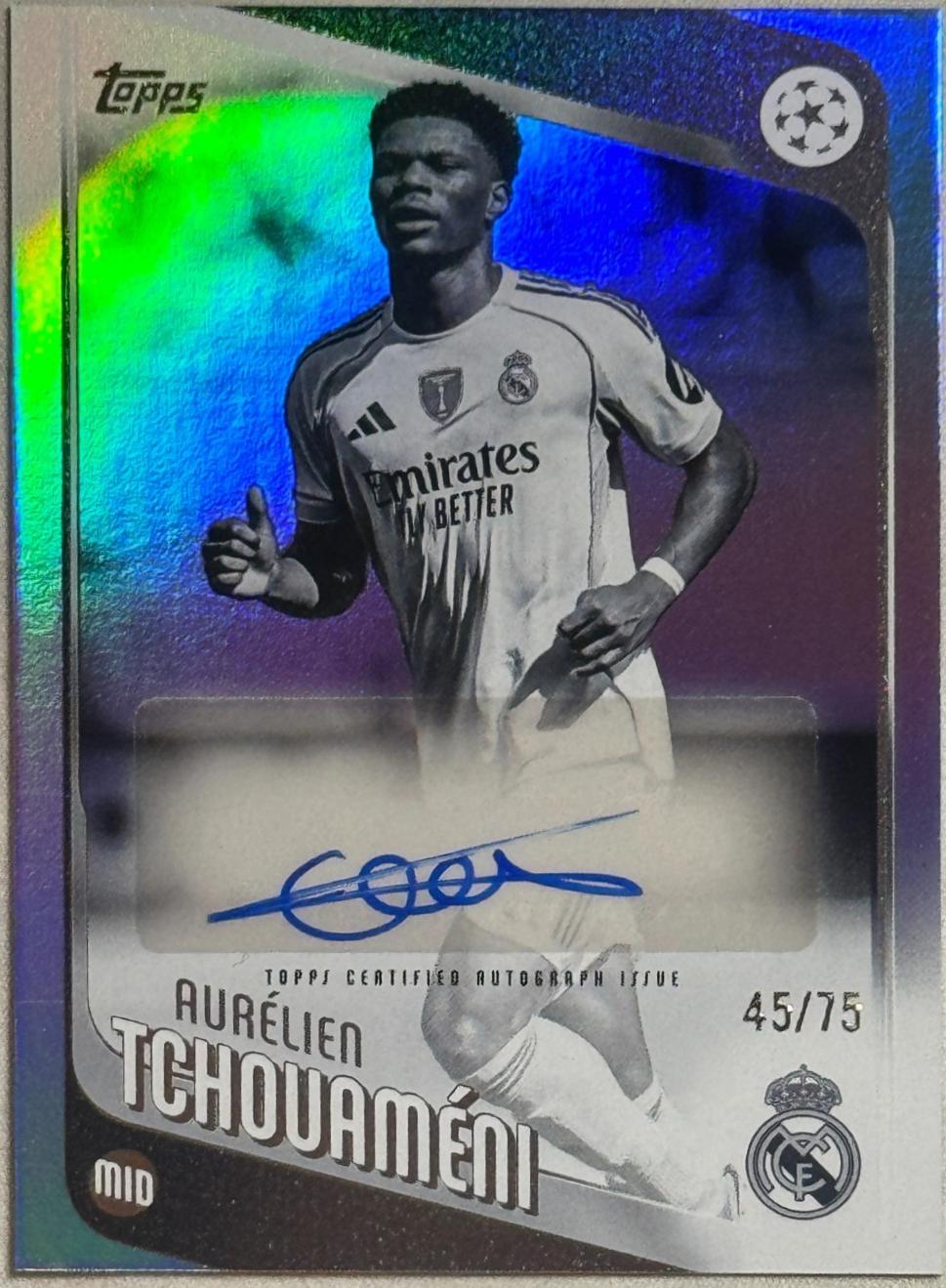 Aurelien Tchouameni [Black White Foil] #BA-AT