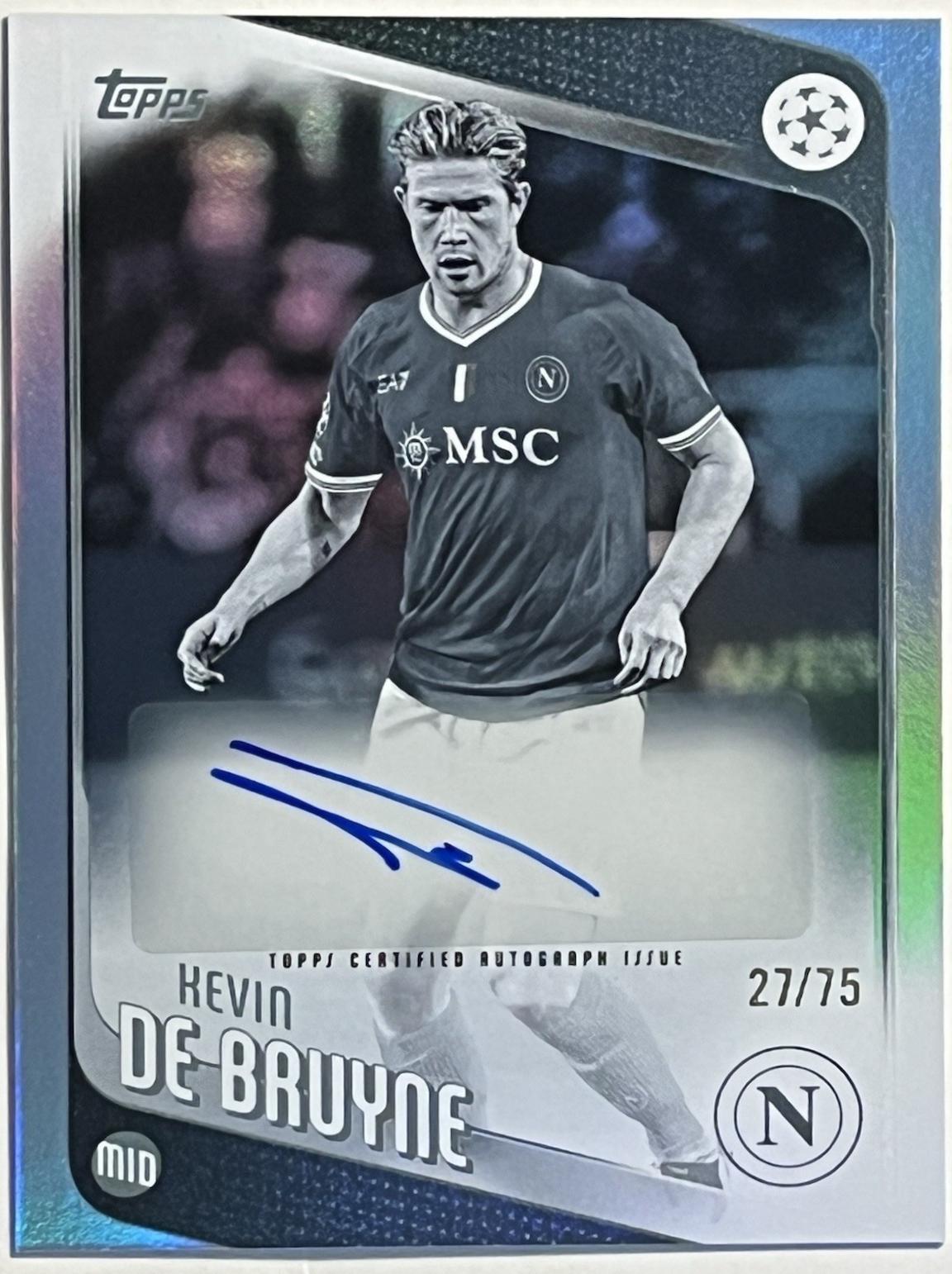 Kevin De Bruyne [Black White Foil] #BA-KDB