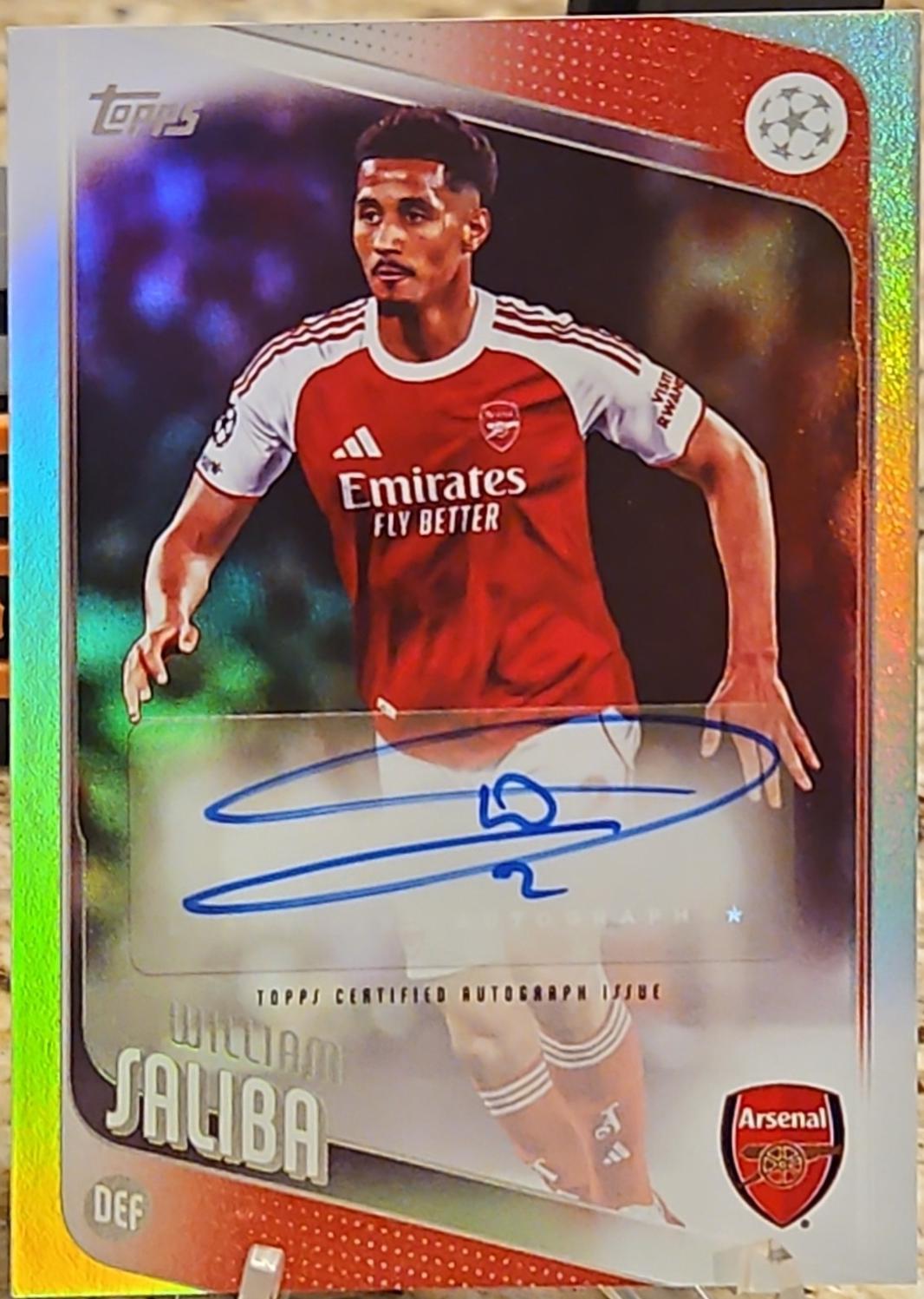 William Saliba [Orange Foil] #BA-SA