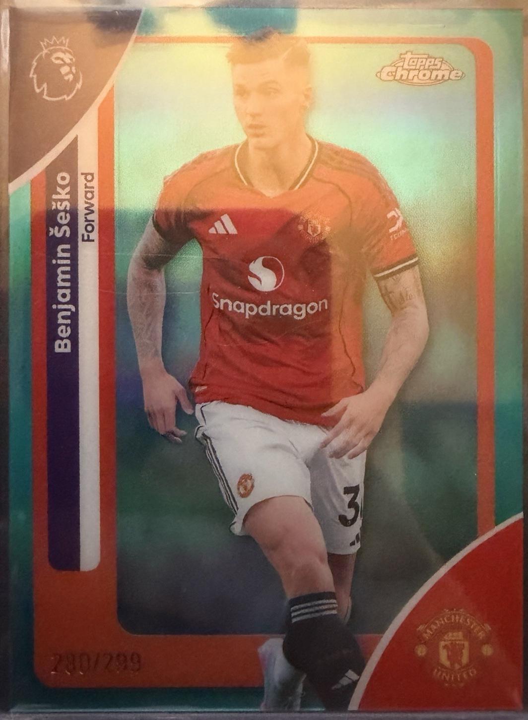 Benjamin Sesko [Aqua Refractor] #137