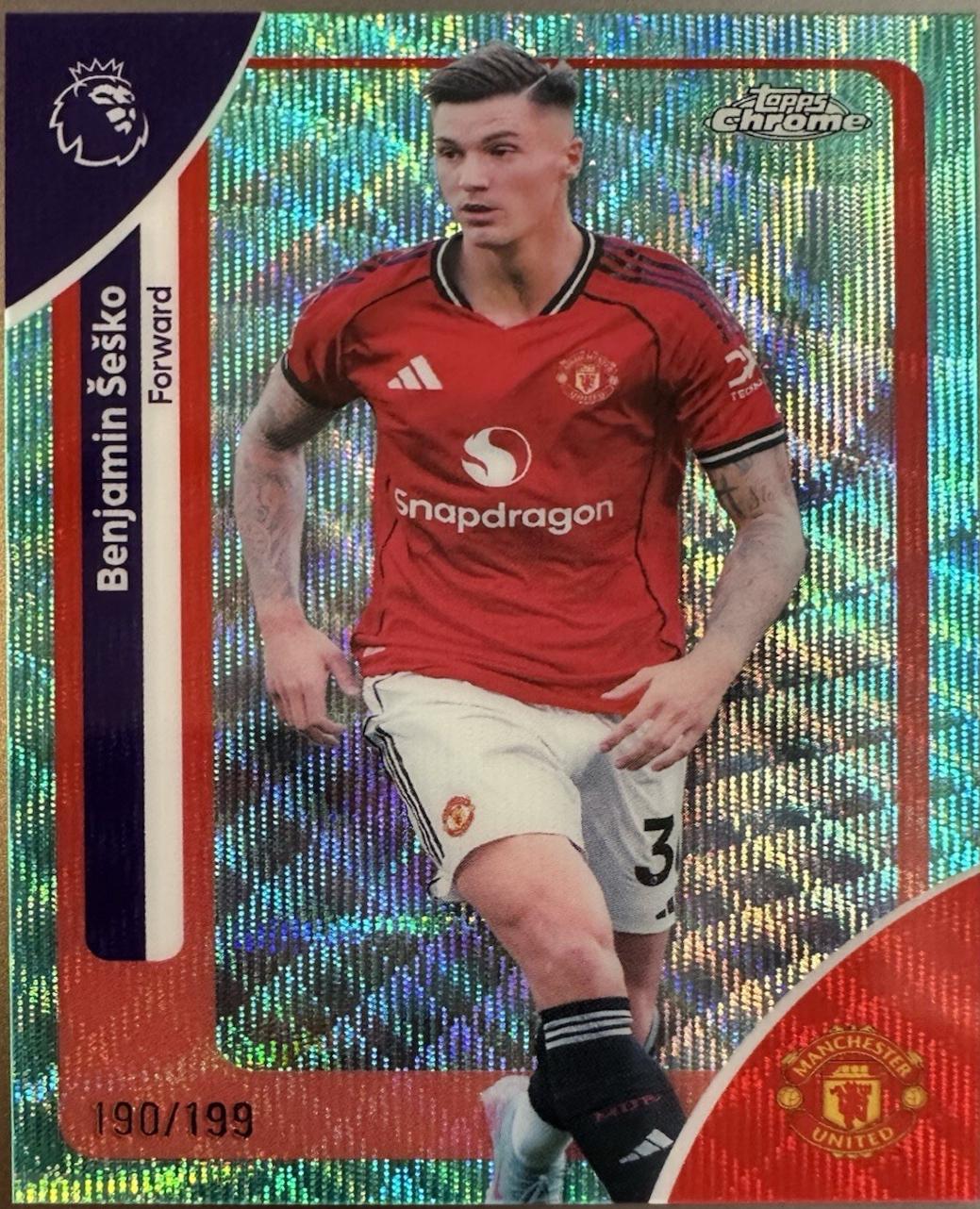 Benjamin Sesko [Aqua Wave Refractor] #137