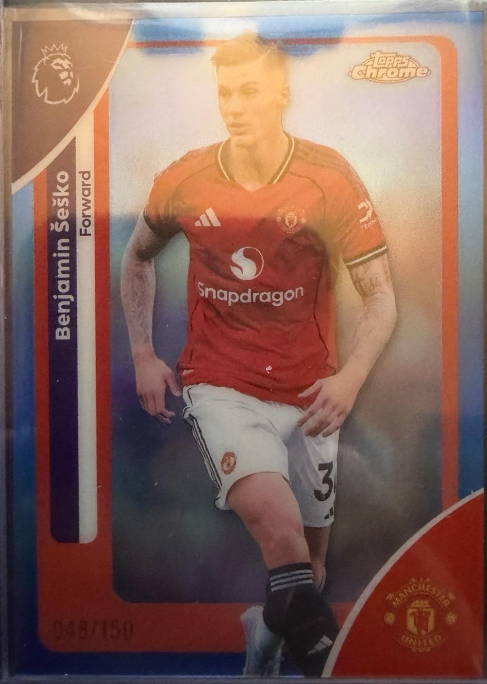 Benjamin Sesko [Blue Refractor] #137