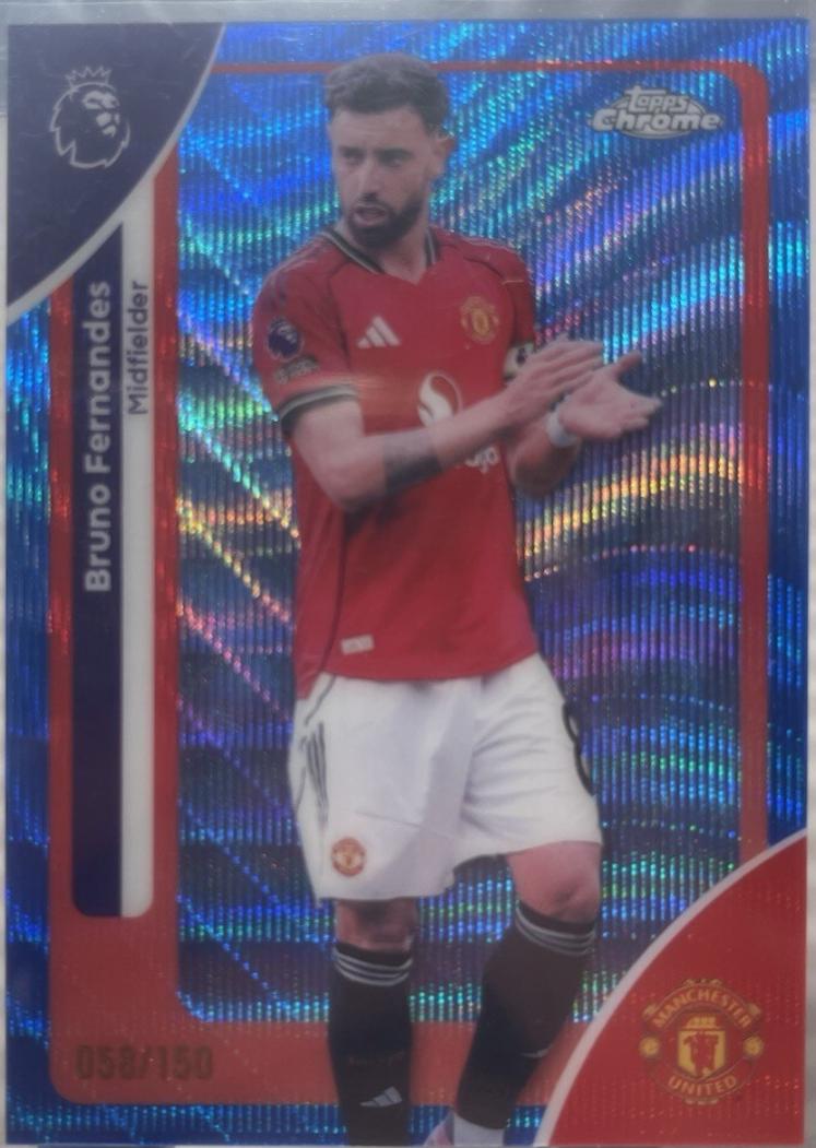 Bruno Fernandes [Blue Wave Refractor] #135