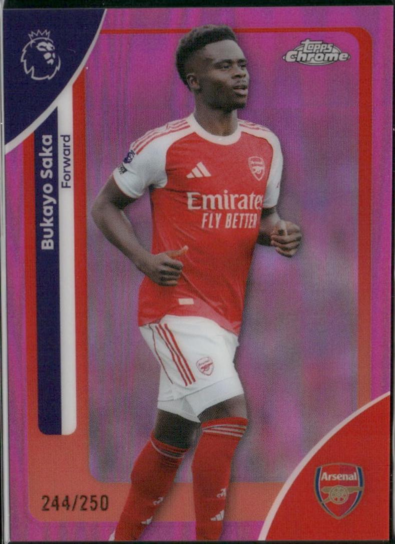 Bukayo Saka [Pink Refractor] #13