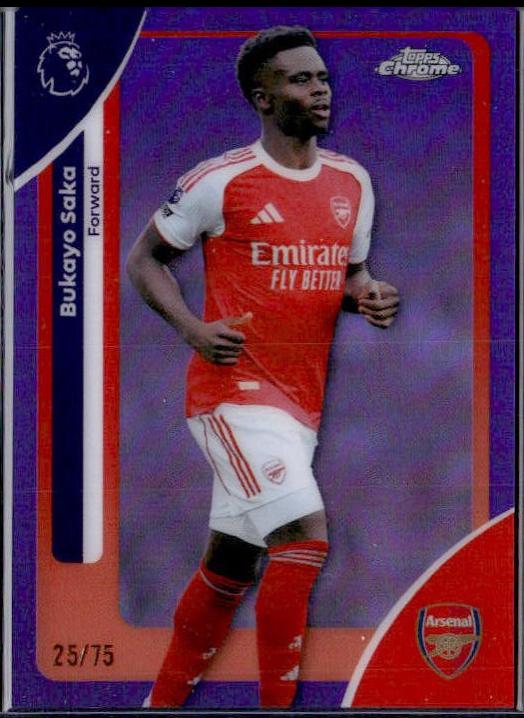 Bukayo Saka [Purple Refractor] #13