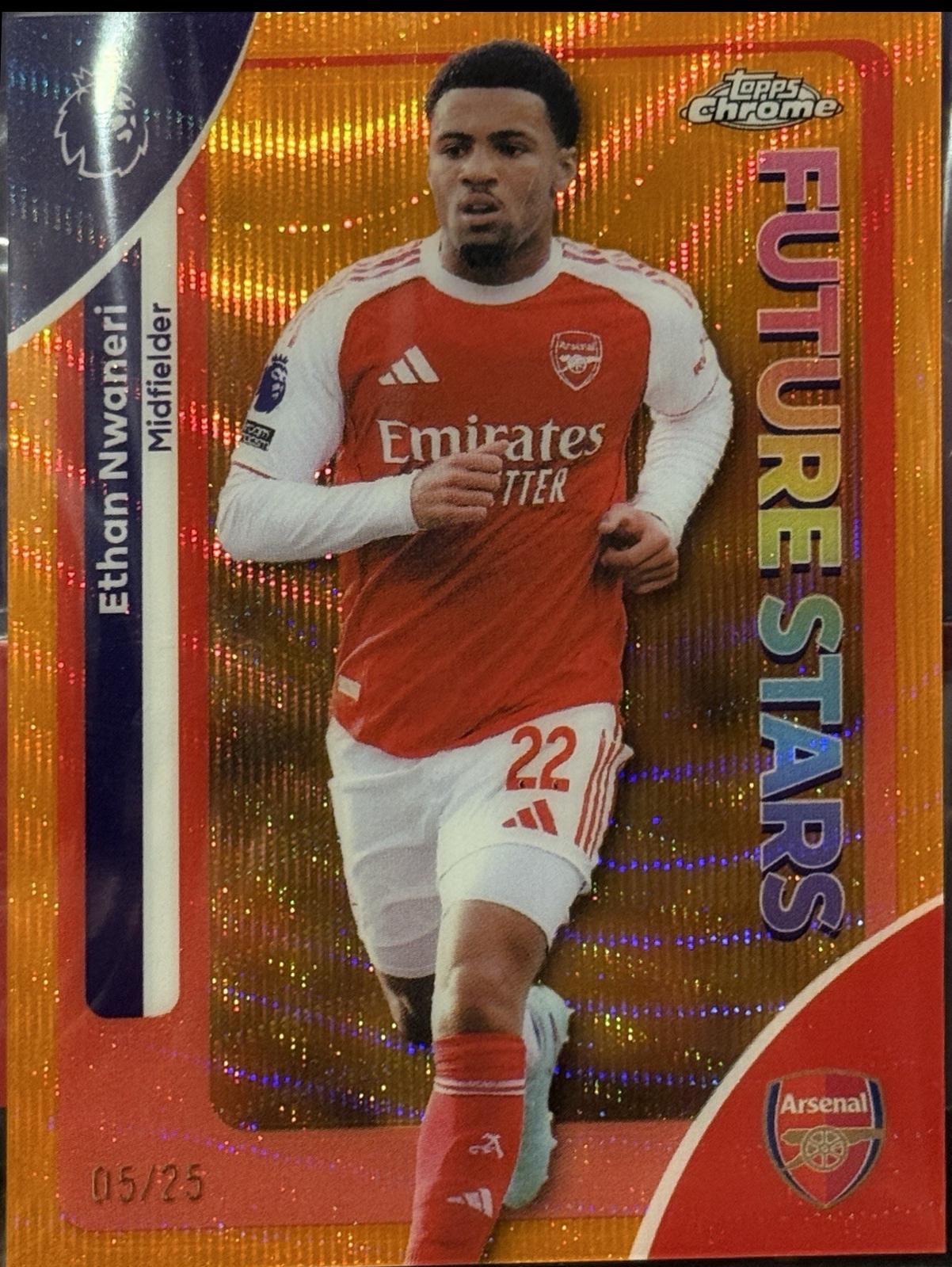 Ethan Nwaneri [Orange Wave Refractor] #19