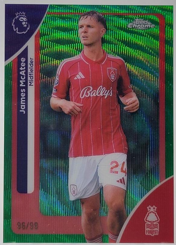 James McAtee [Green Wave Refractor] #156