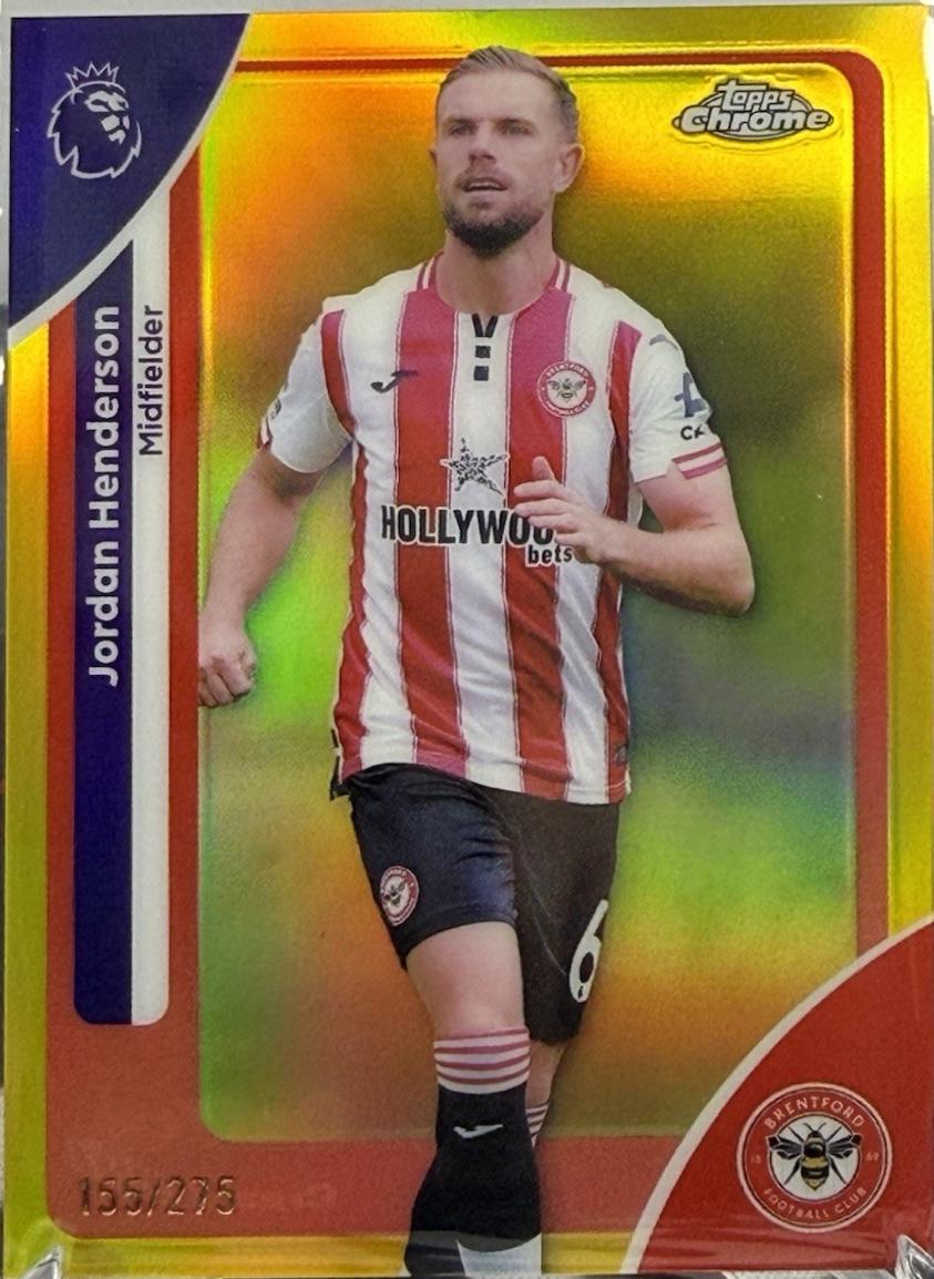 Jordan Henderson [Yellow Refractor] #39
