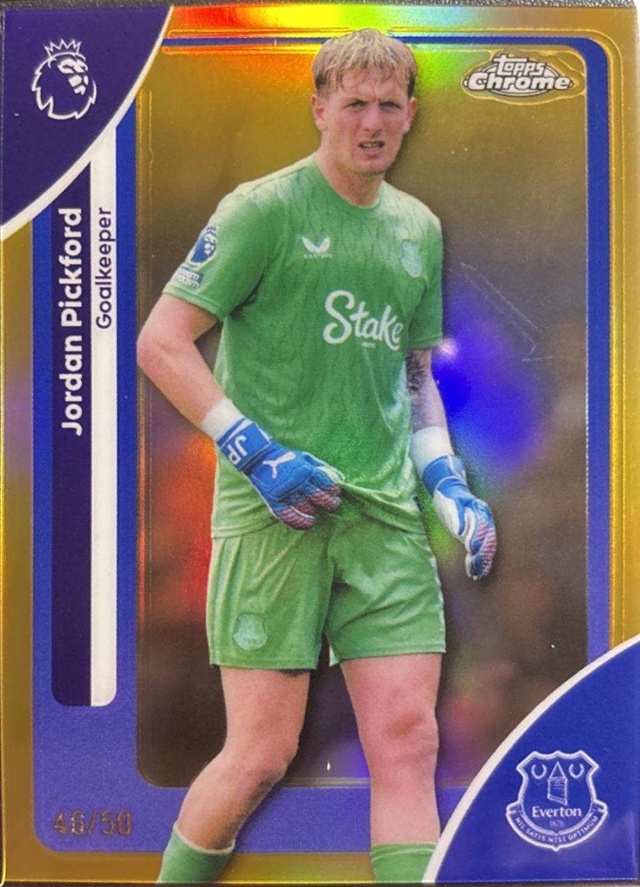 Jordan Pickford [Gold Refractor] #84