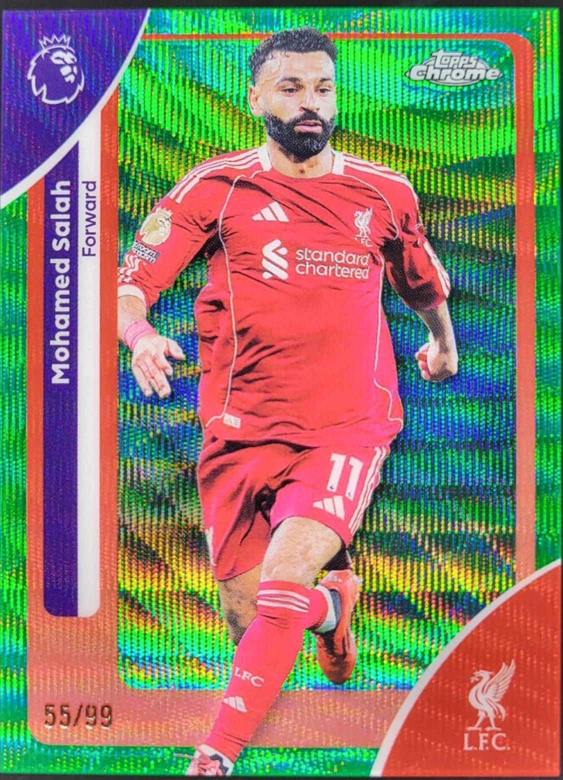 Mohamed Salah [Green Wave Refractor] #118