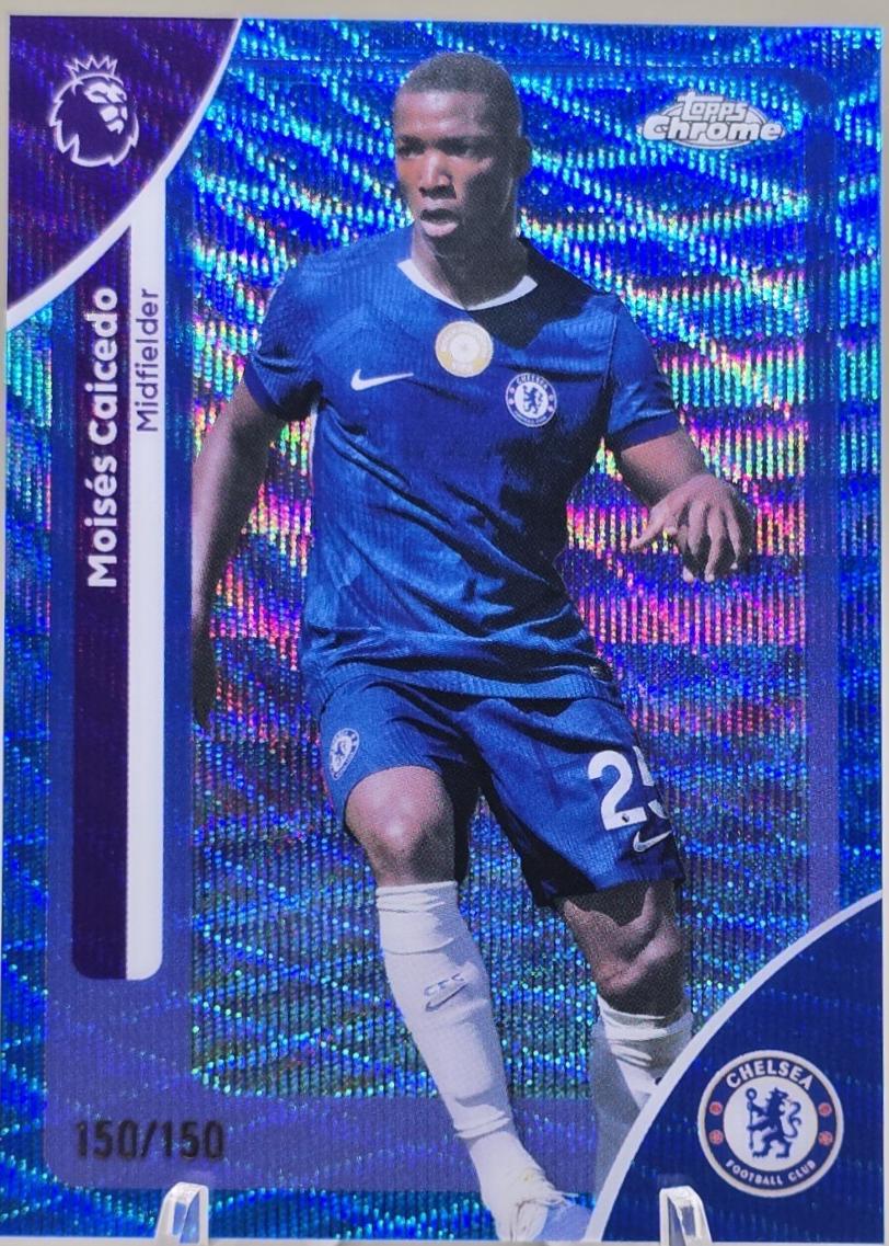 Moises Caicedo [Blue Wave Refractor] #67