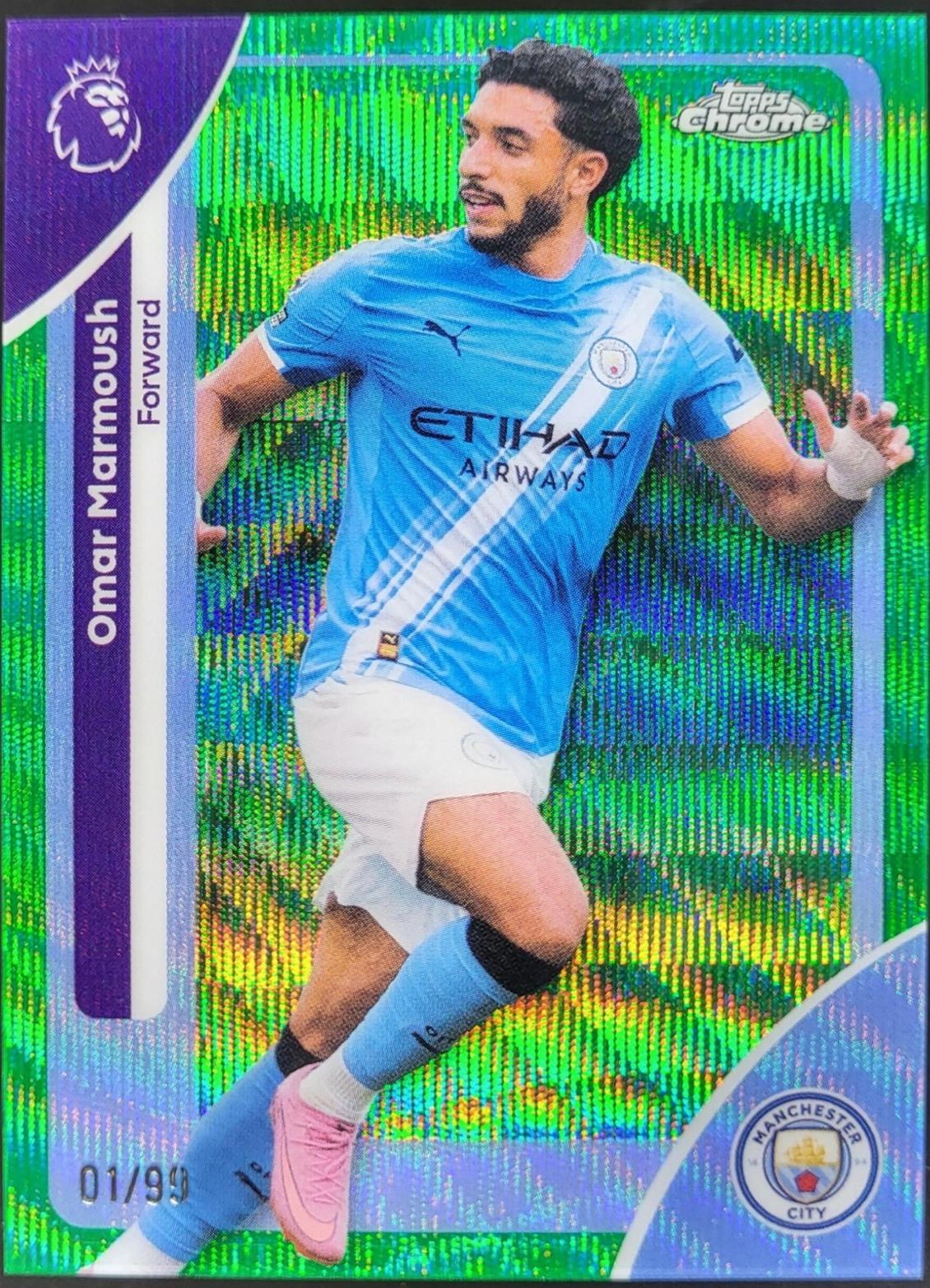 Omar Marmoush [Green Wave Refractor] #121