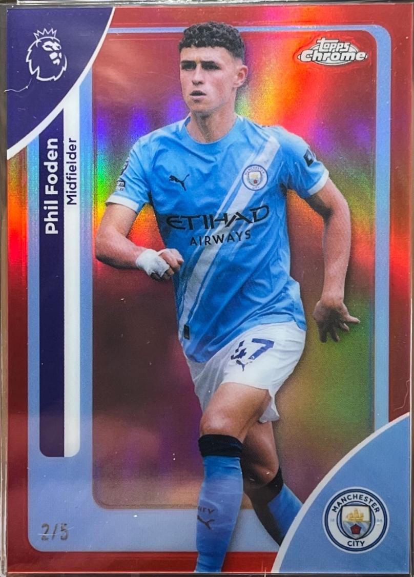 Phil Foden [Red Wave Refractor] #124