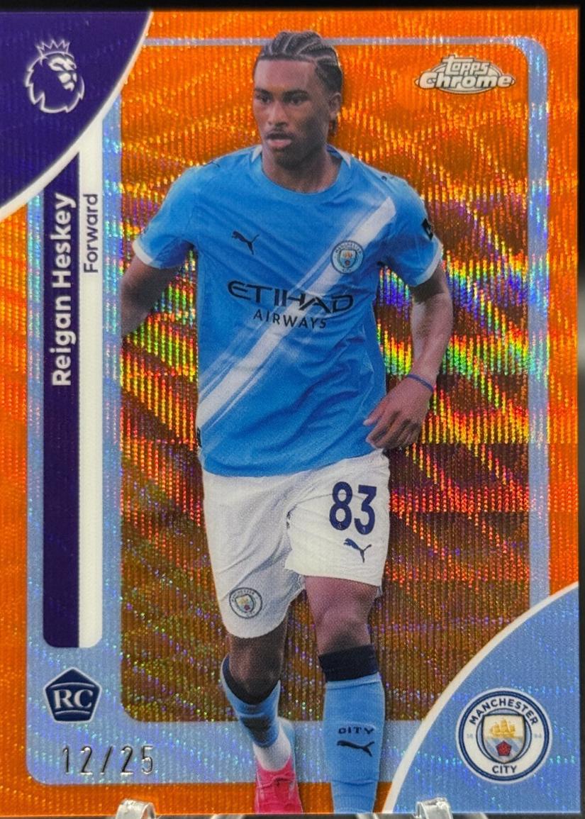 Reigan Heskey [Orange Wave Refractor] #129