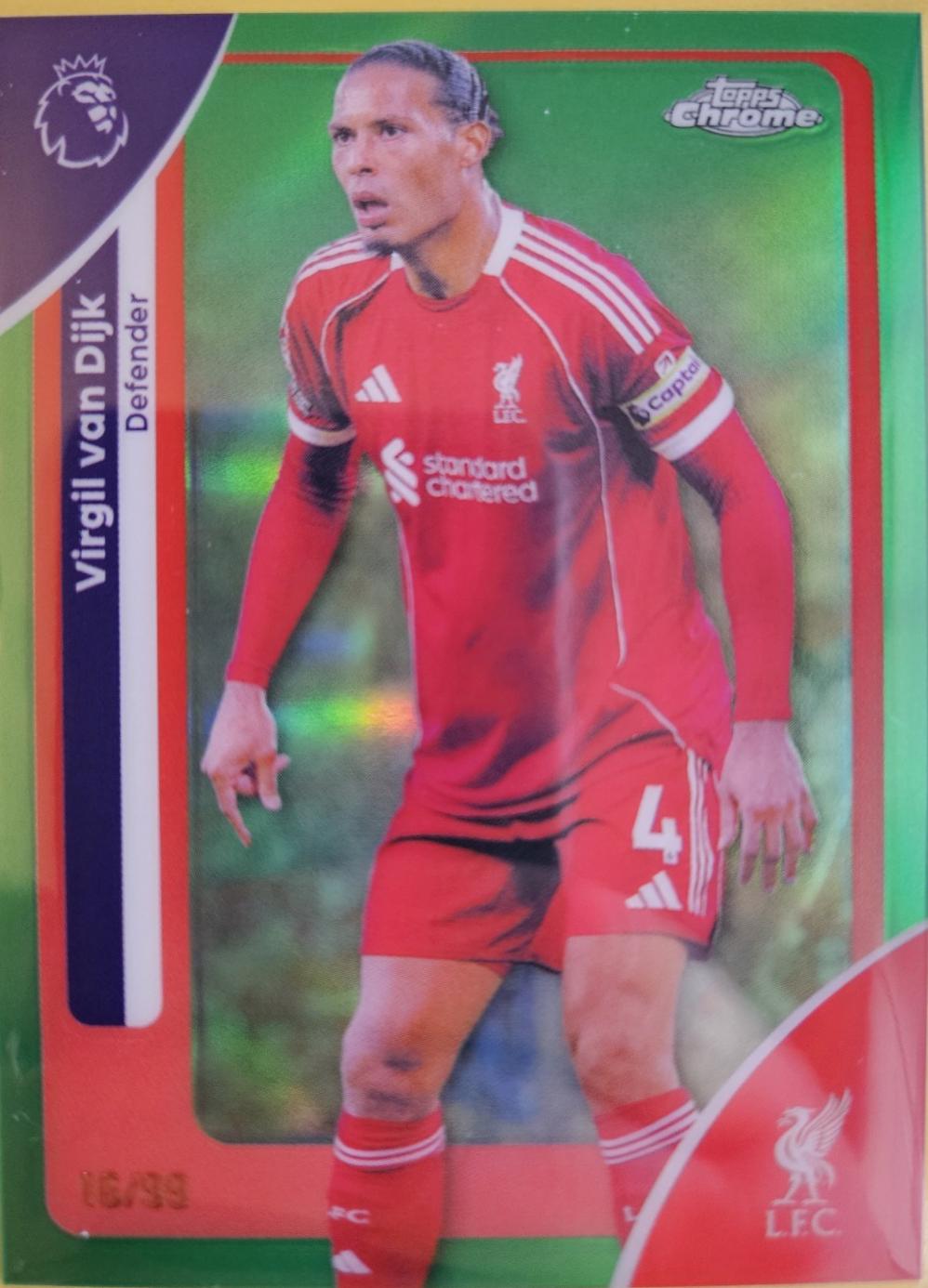 Virgil van Dijk [Green Refractor] #116