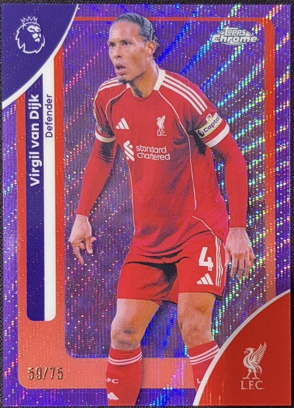 Virgil van Dijk [Purple Wave Refractor] #116