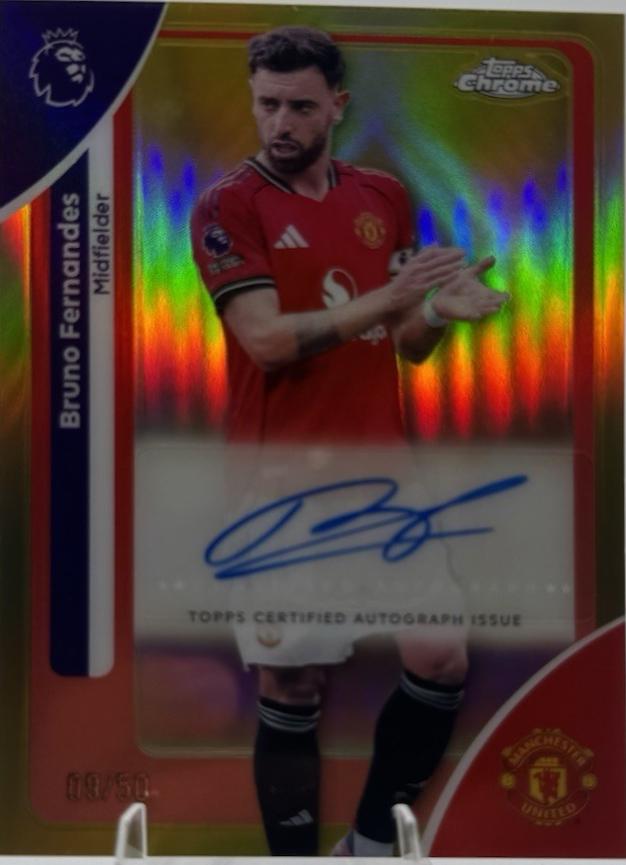 Bruno Fernandes [Gold Refractor] #CA-BF