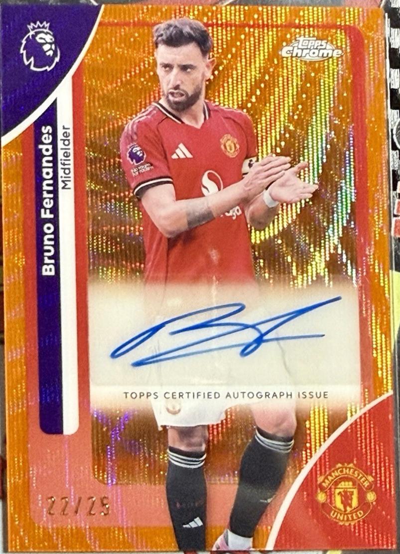 Bruno Fernandes [Orange Wave Refractor] #CA-BF