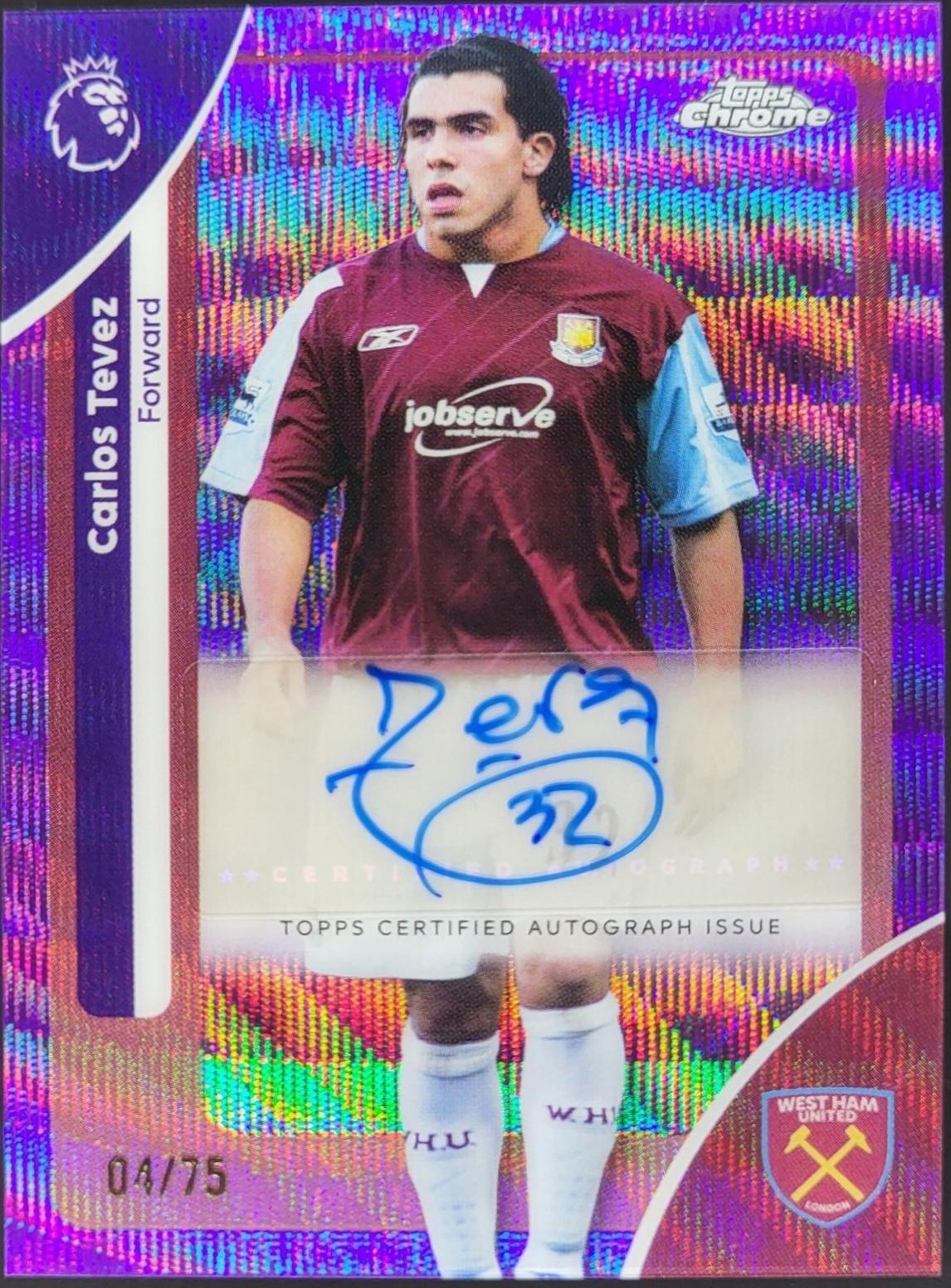 Carlos Tevez [Purple Wave Refractor] #CA-CT