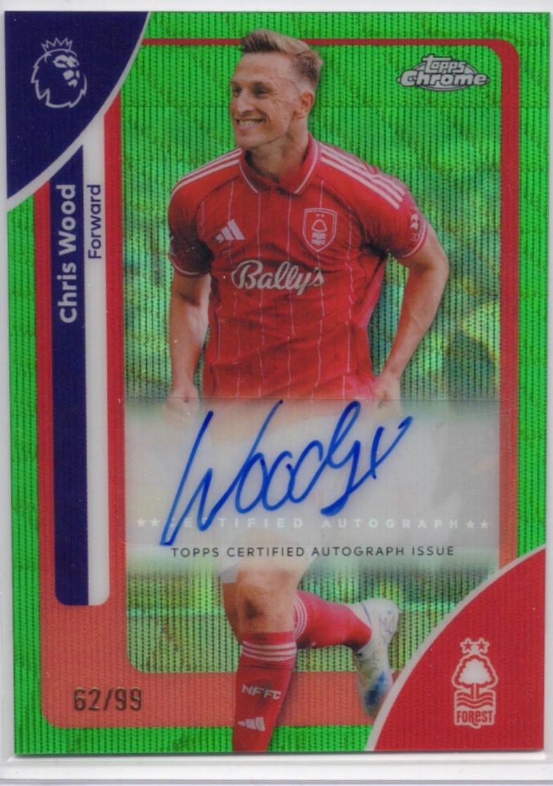 Chris Wood [Green Wave Refractor] #CA-CW