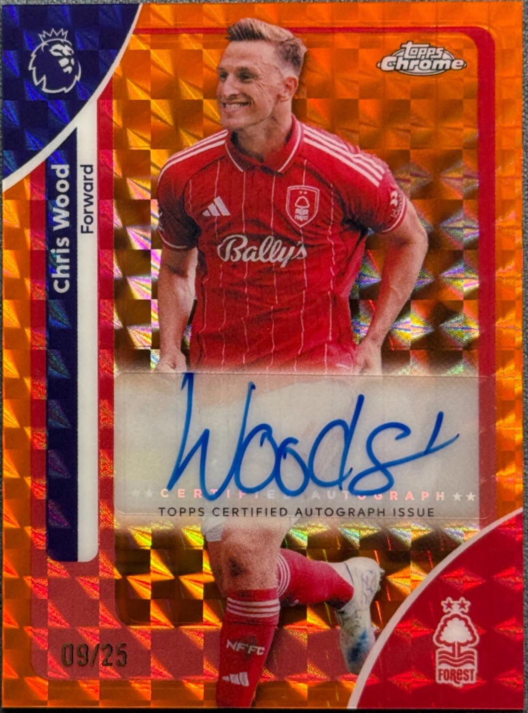 Chris Wood [Orange Refractor] #CA-CW