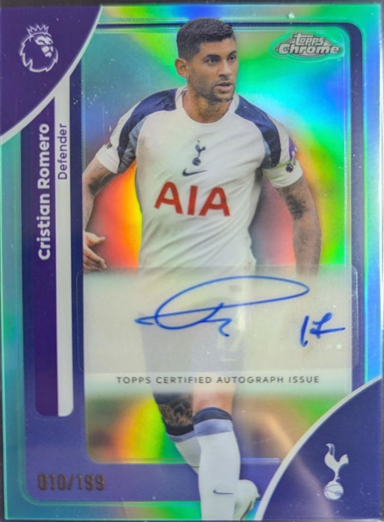 Cristian Romero [Aqua Refractor] #CA-ER