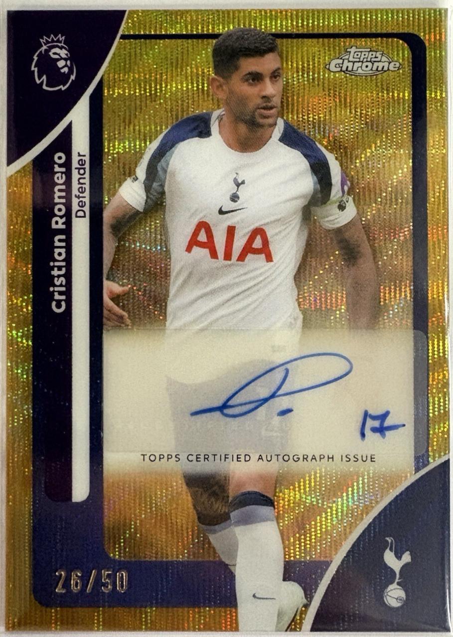 Cristian Romero [Gold Wave Refractor] #CA-ER