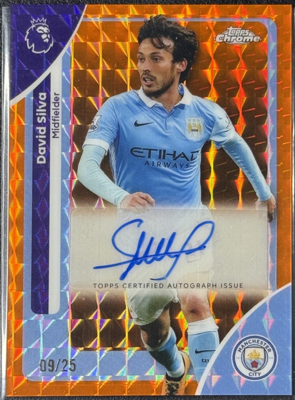 David Silva [Orange Geometric Refractor] #CA-DS