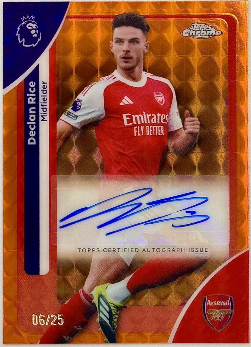 Declan Rice [Orange Geometric Refractor] #CA-DR