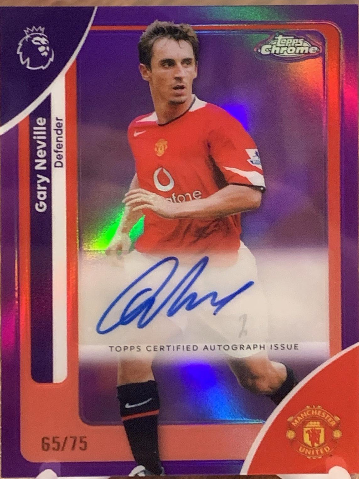 Gary Neville [Purple Refractor] #CA-NV