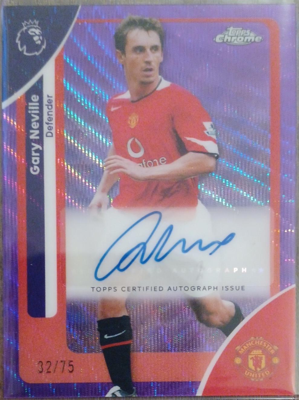 Gary Neville [Purple Wave Refractor] #CA-NV