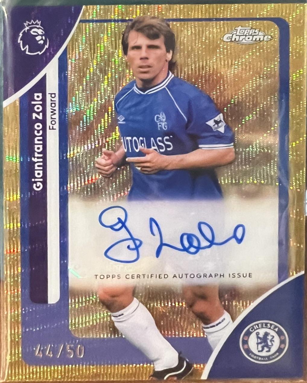 Gianfranco Zola [Gold Wave Refractor] #CA-GZ