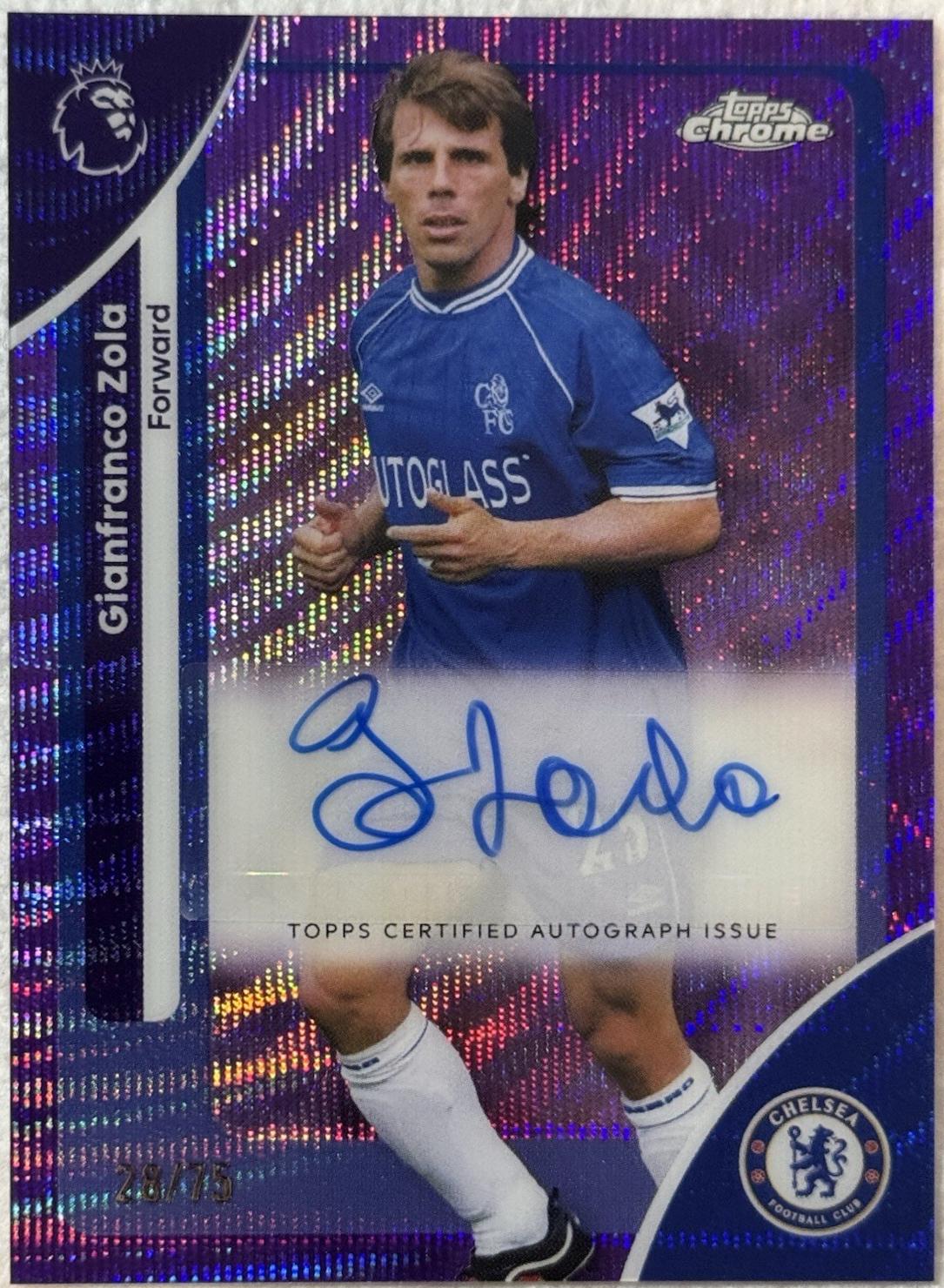 Gianfranco Zola [Purple Wave Refractor] #CA-GZ