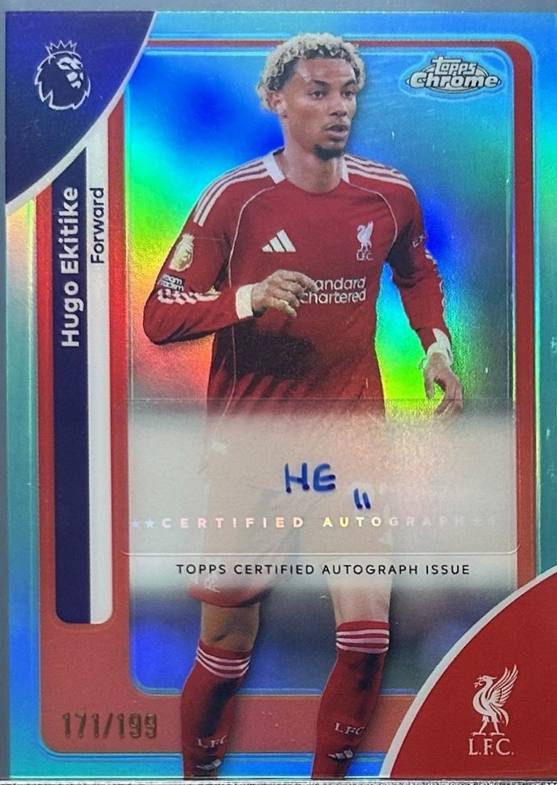 Hugo Ekitike [Aqua Refractor] #CA-HE