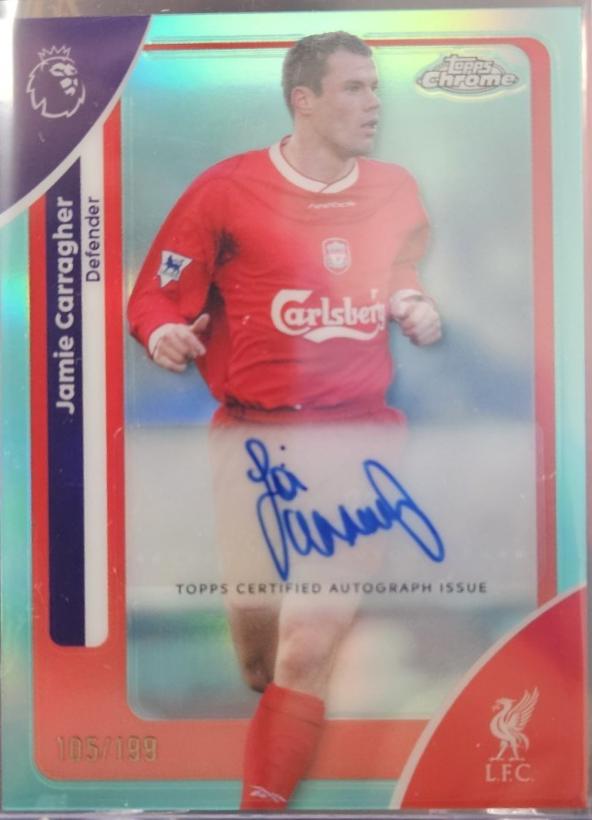 Jamie Carragher [Aqua Refractor] #CA-JC
