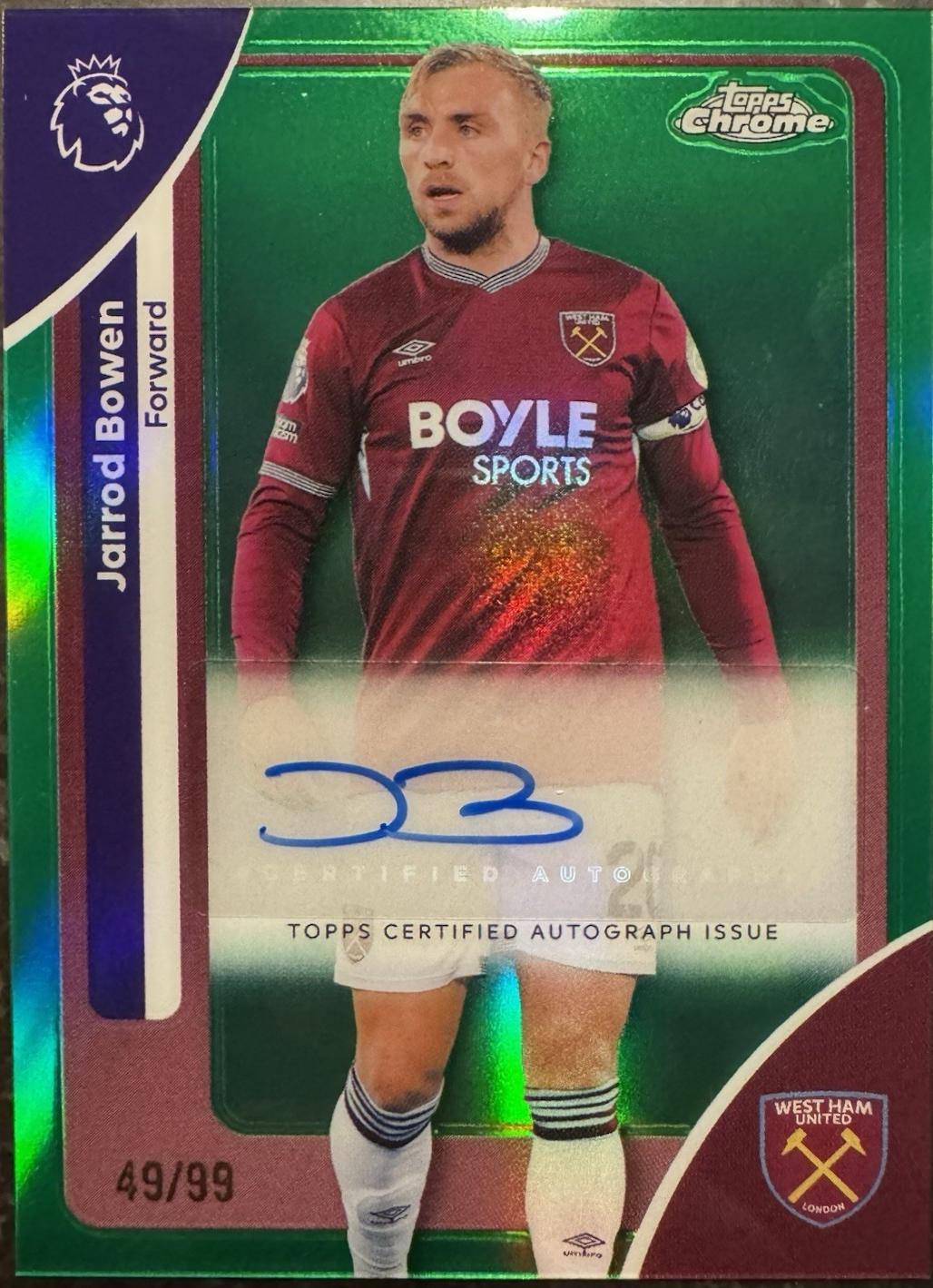 Jarrod Bowen [Green Refractor] #CA-BO